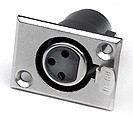 Invotone XLR3FB - разъем XLR 3Р, мама, блочный, корпус металл