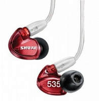 SHURE SE535LTD-EFS наушники внутриканальные (наушники вставные), три драйвера, цвет 'сияющий красный'