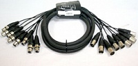 Invotone SNX 83 - аудио мультикорная система веерный хвост, 8 XLR MALE*8 XLR FEMALE, длина 3 метра