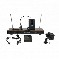 INVOTONE WM220H - радиосистема VHF174-216МГц двухантенная с двумя головными микрофонами , С/Ш >90 дБ