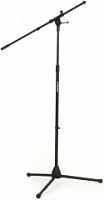 OnStage MS7701B - микрофонная стойка-журавль, тренога, регулируемая высота, черная