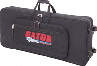 GATOR GK-76 - нейлоновый кейс с жесткой рамкой для клавиш, 76кл., с колесами, вес 11,51кг