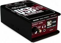 Radial USB-Pro  директ-бокс для ноутбука, вход USB, ЦАП 24/96 кГц, выход 2 XLR, выход на наушники