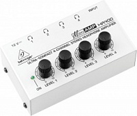 Behringer HA400  Миниатюрный четырехканальный усилитель для стереонаушников с раздельными регулировк