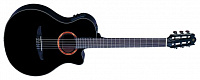 Yamaha NTX700 BLACK  гитара классическая со звукоснимателем, верхняя дека из массива ели