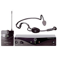 AKG Perception Wireless 45 Sports Set BD A (530.025-559МГц) радиосистема с оголовьем C544L, SR45 стационарный приёмник, PT45 поясной передатчик