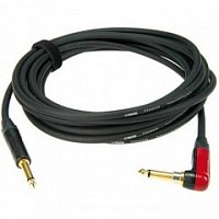 KLOTZ TIR-0450PSP TITANIUM готовый инструментальный кабель 4.5м, джек моно Neutrik - джек моно Neutrik 'silent' угловой,