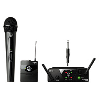 AKG WMS40 Mini2 Mix Set US45AC (660.7/662.3МГц) радиосистема с приёмником SR40 Mini Dual, 1 портативным и 1 ручным передатчиками