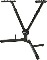 QUIK LOK QLY40 складная клавишная стойка Y-формы, в 73-94 см, гл 37 см, ш 65-90 см, сталь, чёрная