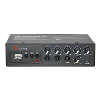 Show PA-40HM - трансляц. система 40 Вт,питание 220/12 В,вых 70/100В/4 Ом, 2mic+1AUX+1RCA, MP3,сирена