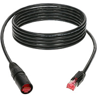 KLOTZ CP5ER1P005 Patchcable CAT5e PUR 5m, black Ethercon / RJ45