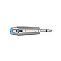 QUIK LOK F147-K адаптер металлический, разъемы XLR Female (мама) - Stereo Jack 6.3mm (1/4')