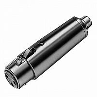 SWITCHCRAFT 383AX переходник: симметричный джек (1/4', 'мама') - XLR (3-х контактный, 'мама'). Никелированный.