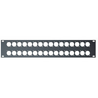 QUIK LOK RS295 рэковая панель (высота 2U) с 32-мя отверстиями под XLR