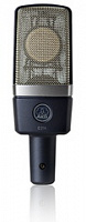 AKG C214 конденсаторный микрофон с 1" мембраной. В комплекте: H85 держатель антивибрационный, W214 ветрозащита, кейс жесткий