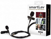 RODE SmartLav+  микрофон-петличка для смартфонов, конденсаторный, всенаправленный, частотный диапазон 20 Гц - 20 кГц, цвет чёрный