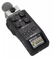 Zoom H6 ручной рекордер-портастудия. Каналы - 4/Сменные микрофоны/Цветной дисплей