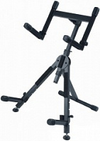 QUIK LOK BS625 напольная подставка под тяжелый гитарный комбо или голову с кабинетом с двухярусными держателями
