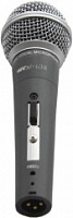 INVOTONE PM02A - микрофон вокальный динамический, гиперкард. 50Гц-15кГц,600 Ом, выключ.,чехол, держ.