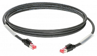 KLOTZ RCBRR001 гибкий сетевой кабель AWG24 с двойным экранированием, SF/UTP, разъемы RJ45, длина 1 метр, производство - Германия