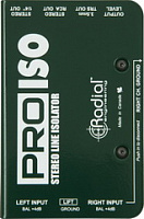 Radial ProISO  стерео изолятор, вход 2 х XLR, выход 2 х RCA/ 1/4"Jack