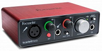 Focusrite Scarlett Solo 2nd Gen  USB аудиоинтерфейс, 2 входа/2 выхода.