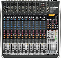 BEHRINGER QX2442USB микшер, 8 моновходов с компрессорами, 4 стерео, 10 микрофонных предусилителей, 4 AUX-шины, 4 подгруппы