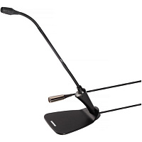 SHURE CVG12D-B/C конденсаторный кардиоидный микрофон на гибком держателе, с подставкой, встроенный преамп, черный, длина 30 см.