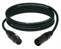 KLOTZ M1FM1K0100 микрофонный кабель MY206, бронзовые 3pin XLR Neutrik мама, папа, длина 1 м