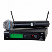 SHURE SLX24E/SM58 Q24 736 - 754 MHz профессиональная вокальная радиосистема с ручным передатчиком SM58
