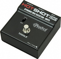Radial HotShot DM1  беcшумный ножной выключатель динамического микрофона на сцене