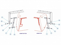 MARTIN AUDIO CDDYA10W-WR Всепогодная лира для акустической системы CDD10, цвет белый