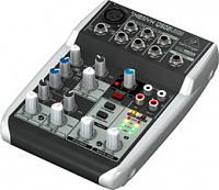 BEHRINGER Q502USB микшер, 1 моно входа, 2 стерео входа, USB интерфейс