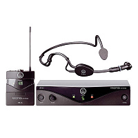 AKG Perception Wireless 45 Sports Set BD U2 (614.1-629.3МГц) радиосистема с микрофоном с оголовьем C544L, приёмник SR45, 1хPT45 поясной передатчик