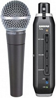 SHURE SM58-X2U - динамический кардиоидный вокальный микрофон с XLR-to-USB