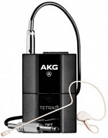 AKG DPT Tetrad цифровой поясной передатчик для радиосистемы DMS Tetrad, микрофон с оголовьем C111LP и гитарный кабель MK/GL в комплекте