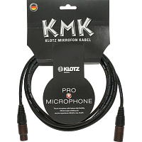 KLOTZ M1FM1K1000 микрофонный кабель MY206, бронзовые 3pin XLR Neutrik мама, папа, длина 10 м