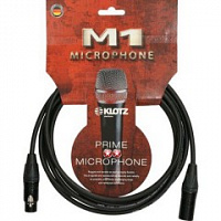 KLOTZ M1FM1N0500 готовый микрофонный кабель MY206, длина 5м, XLR/F Neutrik, металл - XLR/M Neutrik, металл