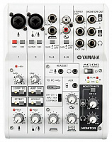 Yamaha AG06  микшерный пульт 6 кан. 2микр/лин. 2лин.стерео, Мастер бал. XLR, USB 2вх/2вых