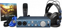 PreSonus AudioBox iTwo аудио/MIDI интерфейс, USB 2.0/iPad-Port, 2вх/2 вых каналов, 2 мик/инстр, MIDI вх/вых, 24бит/44-96кГц, софт Studio One Artist