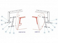 MARTIN AUDIO CDDYA12B-WR Всепогодная лира для акустической системы CDD12, цвет черный