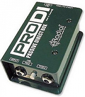 Radial ProDI  моно дибокс, вход 1x 1/4"TRS, сквозной 1x 1/4" TRS, выход 1 x XLR