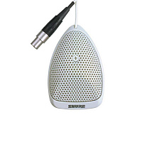 SHURE MX391W/C плоский настольный кардиоидный конференционный микрофон с кабелем (3,6м), белый.