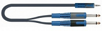 QUIK LOK RKSA140-2 компонентный кабель, 2 метра, разъёмы 2 Mono Jack Male - Stereo Mini Jack