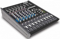 Alto LIVE 802 микшер, 4 моновхода (2 компрессора), 2 стерео, 5 микрофонных предусилителей, 2 AUX-шины, процессор эффектов, USB