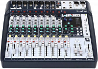 Soundcraft Signature 12 аналоговый 12-канальный микшер, 8 XLR - Ghost предусилители, 60мм фейдеры, 3-полосный Sapphyre эквалайзер, 2 dbx лимитеры