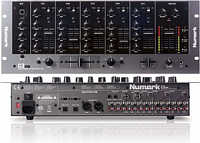 NUMARK C3USB, 5-канальный 19' рэковый микшер, 3-полосный эквалайзер на всех каналах, 3 линейных/phono входа, 5 линейных, 3 phono