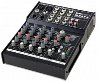 Invotone MX6FX - микшерный пульт 2 микрофонных входа XLR и балансный Jack, 2 стерео входа