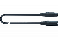 QUIK LOK MCR611-3 BK готовый микрофонный кабель, 3 метра, разъемы XLR/F - XLR/M, цвет черный