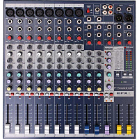 Soundcraft EFX8 микшер 8 моно, 2 стерео, 2 Aux. Встроенный процессор эффектов Lexicon. 32 пресета, специальные настройки для караоке